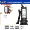 Stainless Steel 220V Small Submersible Water Pump for Household, High Head, Agricultural, and Sewage Use.