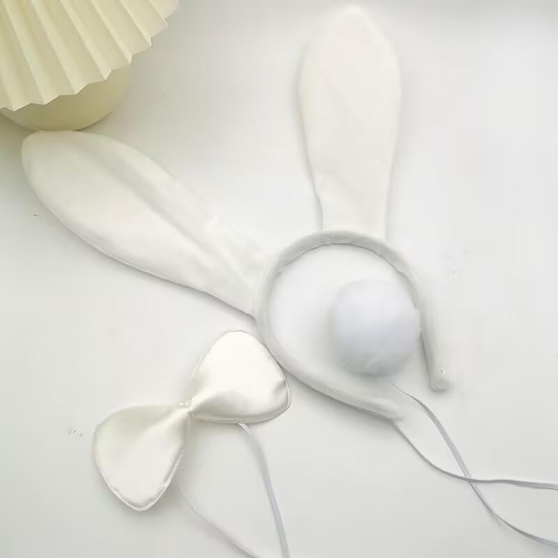 Cross-Border Bunny Ears Headband Set for Easter & Halloween