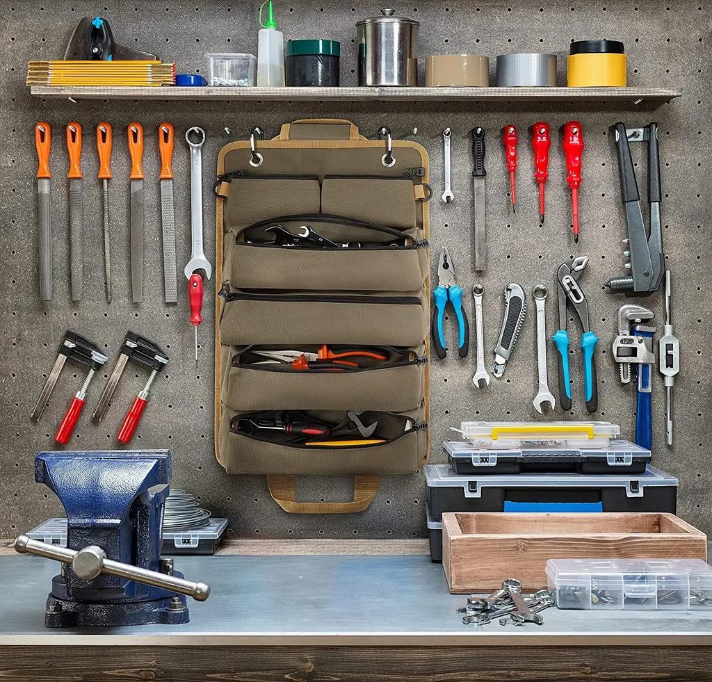 Multi-Purpose Tool Bag High Quality Professional Multi Pocket Hardware Tools Pouch Roll UP Portable Small Tools Organizer Bag