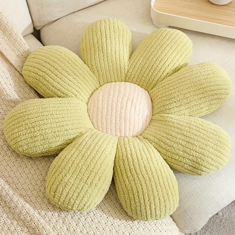 1pc Polyester Woven Flower Cushion, 8-Petal Home Sofa Bedroom Chair Decorative Pillow, Feel Soft , Diverse colors