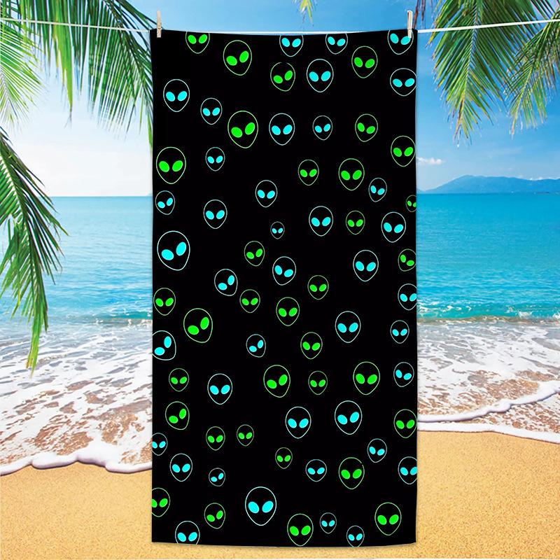 New Popular Marine Life Beach Towel Self-Delivery Warehouse Microfiber Quick-Drying Towel