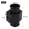 Water Temp Joint Pipe, Aluminum Car Water Temp Temperature Joint Pipe Hose Gauge Adapter Black(32mm)