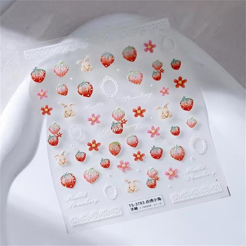 1PCS French Jelly Nail Stickers Dreamy Bubble Meteor Butterfly Star Moon Self Adhesive Stickers For Nail DIY Nail Art Decoration