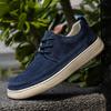 Hot Sale Mens Suede Leather Casual Shoes Soft Sole Lace-up Oxford Shoes Leisure Walk Male Sneakers Lightweight Driving Footwear