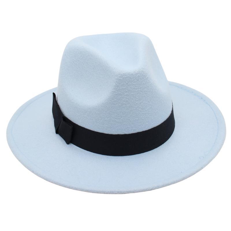 Vintage Top Hat Shanghai Beach Retro Jazz Hat Men'S And Women'S Wedding Felt Hat Versatile Nostalgic Woolen Hat Foreign Style Wholesale