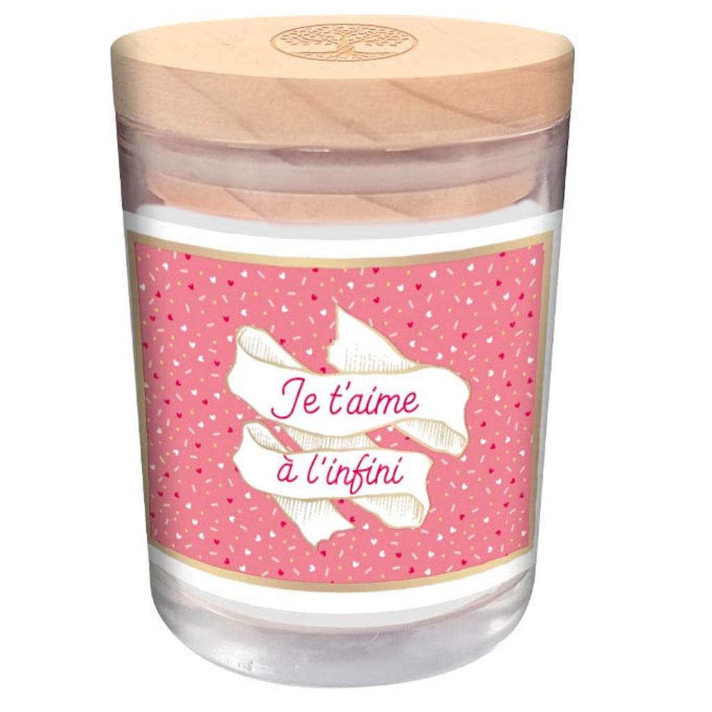 Les Trésors De Lily [A3731] - Duftkerze 'Ich liebe dich unendlich' rosa - 92x70 mm