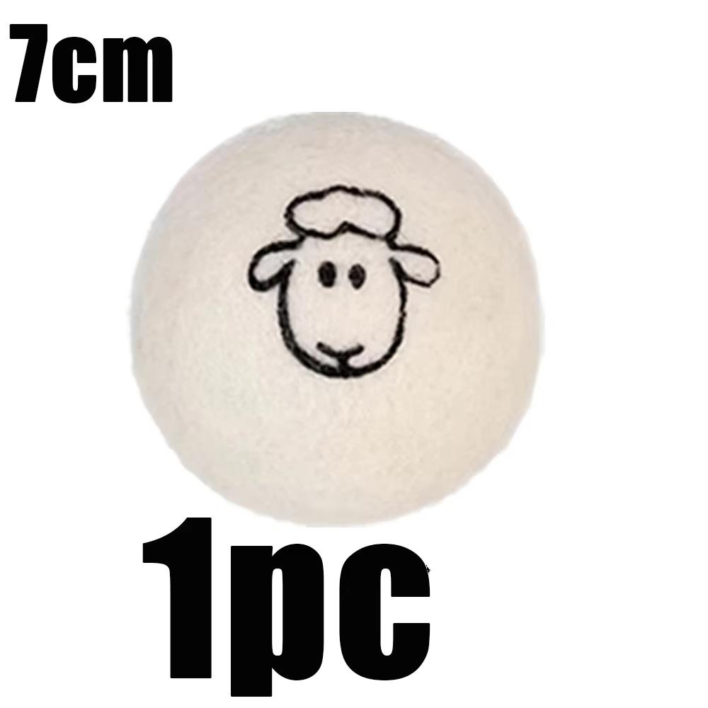 1-12pc 5/7cm Reusable Wool Laundry Dryer Ball Anti Winding Anti Wrinkle Cleaning Product Softener Laundry Quick-Dry Drying Balls