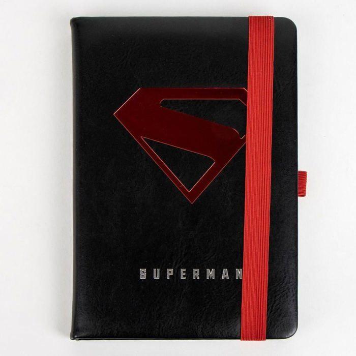 Stationery Set - CERDA - Superman - A5 Notebook - Official DC Comics Badge - Red Portable 100 G