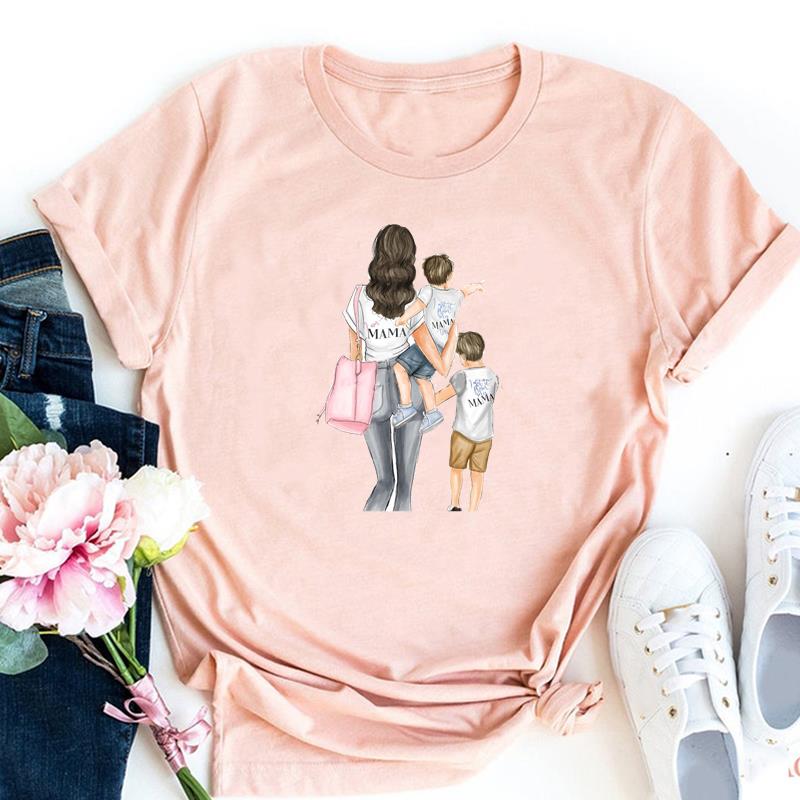 Style Trend Tee Top Fashion T Shirt Clothing 90s Stylish Lovely Sweet Casual Short Sleeve Unisex Print Lady FeUnisex Graphic T-shirt