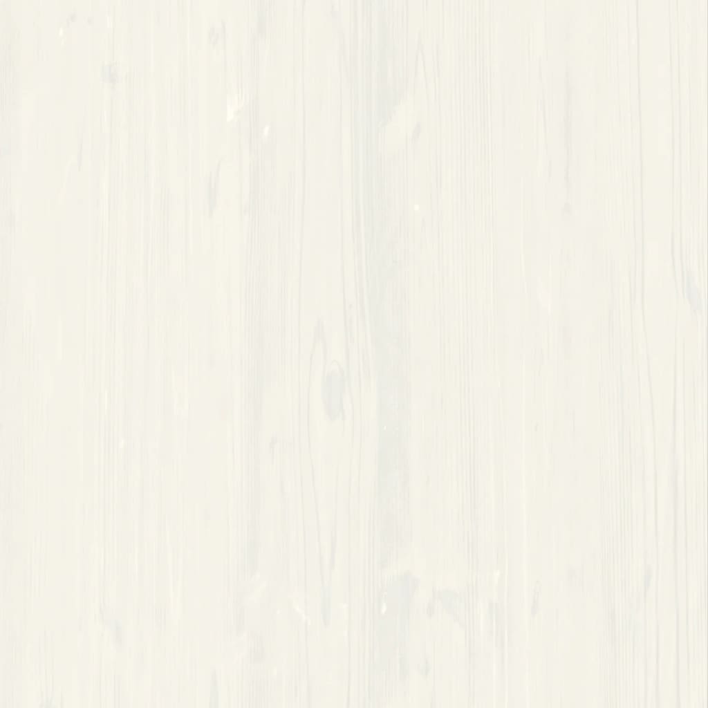 VIGO Shoe Cabinet 60 x 35 x 96 cm White Solid Pine Wood