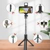 Extendable Mobile Phones Tripod with Rechargeable Wireless Remote Shutter Multifunctional Smartphones Holder Stand