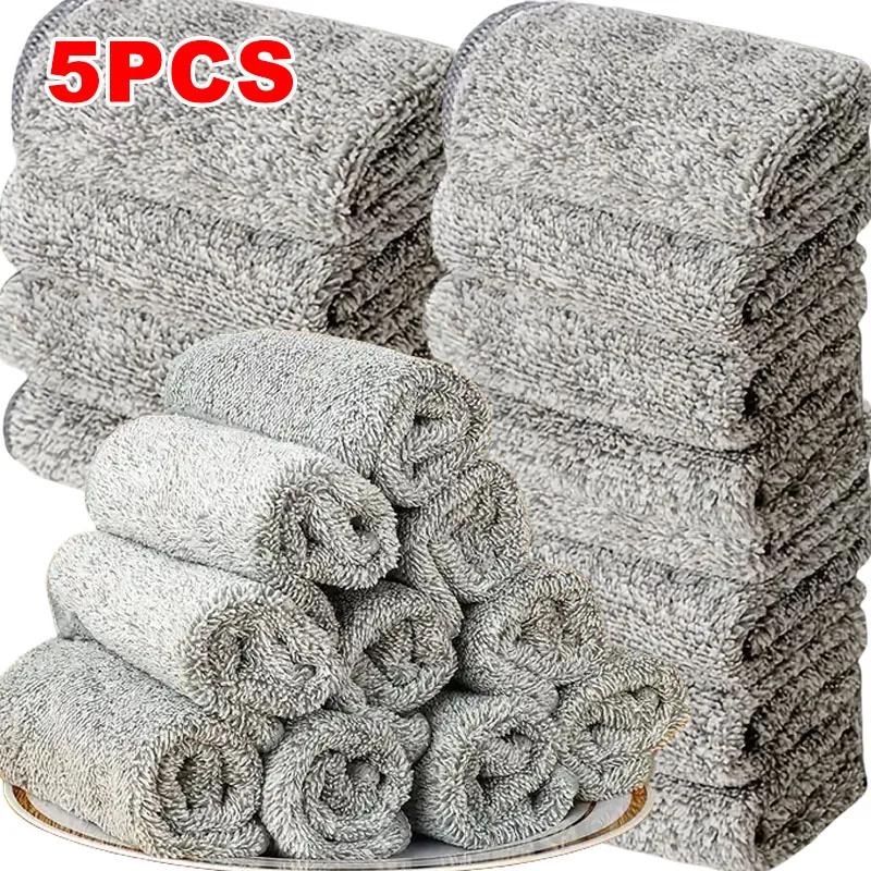 Soft Lint-Free Microfiber Cleaning Cloths, Reusable Cleaning Cloths for Car Interior Glass Kitchen Home - 5/10/20/50 Pcs