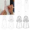 1 Set Women Fashion Drawing Ruler Figure Drawing Template for Fashion Design Fashion Sketch Template Female