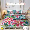 Painting Flower Patterns, 3D Printing Bedroom Decoration Bedding Set, Warm Art Home Duvet Cover, Pillowcase