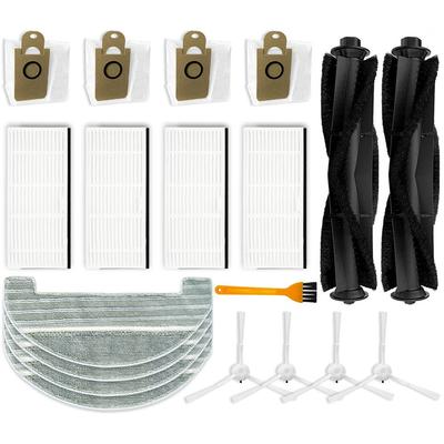Main Brush Filter Side Brush Mop Cloth Dust Bag For Ultenic T10 Robot Vacuum Cleaner