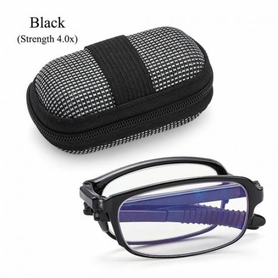 2x Compact Eyewear Presbyopic Glasses Folding with Case Reading Glasses +1.0~4.0 =+1.00 strength