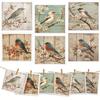 Cleaning Cloth Reusable Kitchen Dish Towels Eco-friendly Microfiber Bird Flowers Print Dishcloths Lint Free Washable Duster Rags Tea Towels 9*7inch
