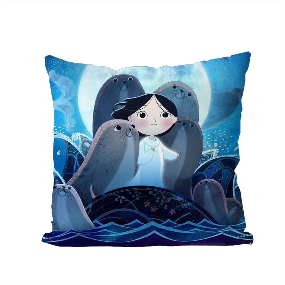 Song Of The Sea Pillow Case For Car Sofa Decorative Home Doublesided Print Plush Square Throw Pillow Cushion Cover