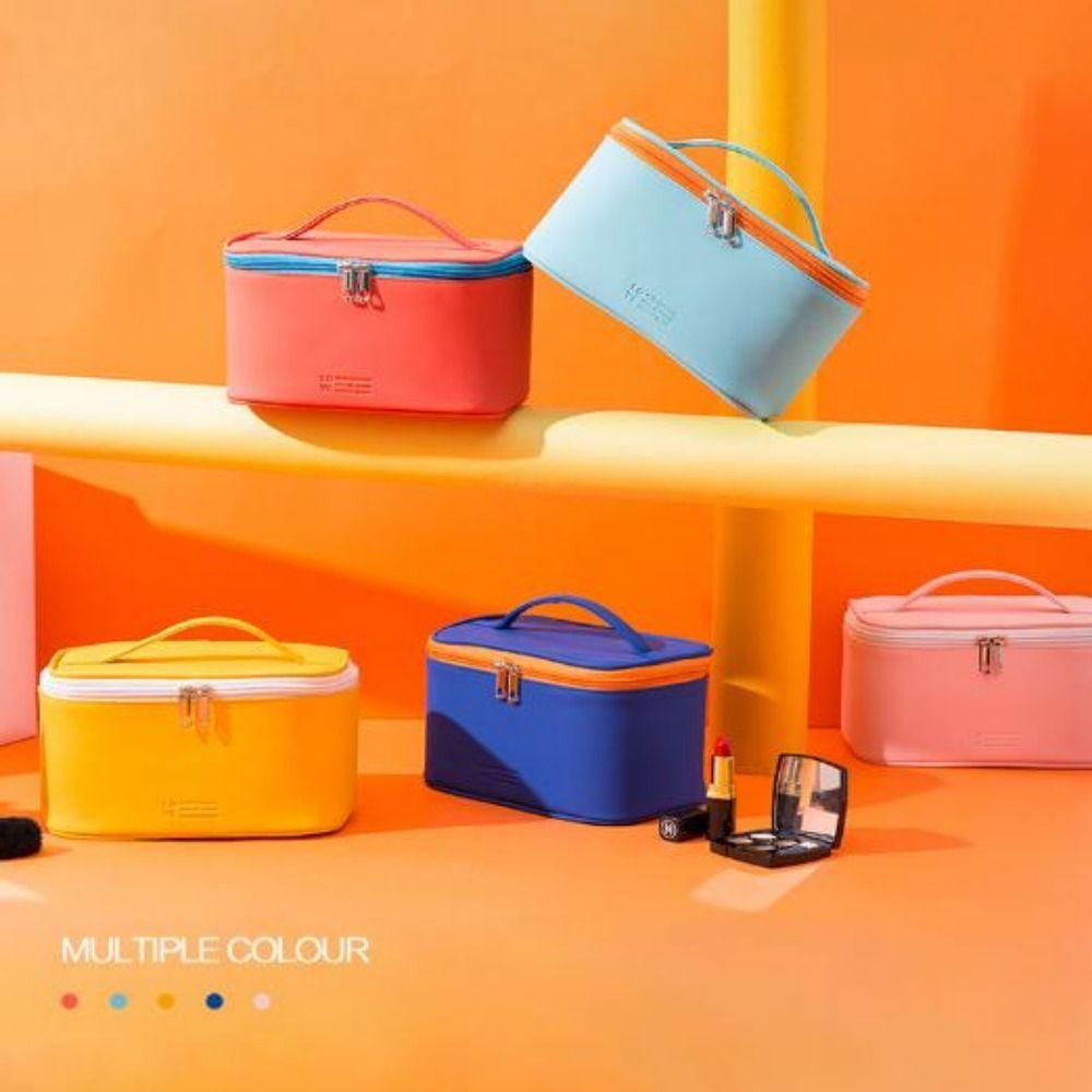 Waterproof Travel Cosmetics Holder Portable Women's Grooming Bag High Quality PU Makeup Bag
