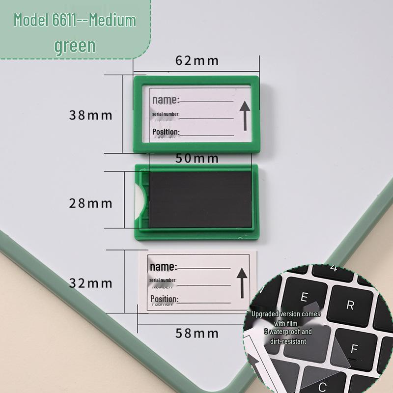 Magnetic Label Holder for Whiteboard & File Cabinets - Warehouse & Partition Name Sign Stickers