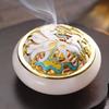 Ancient Glaze Incense Burner Household Hit Incense Seal Disc Burner Tea Table Incense Ceremony Ornaments Home Decoration