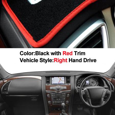 Car Dashboard Cover For Nissan Patrol Y62 2011-2018 Armada 2018 For Infiniti QX56 2011-2013 QX80 2014 -2019 DashBoard Sun Shade