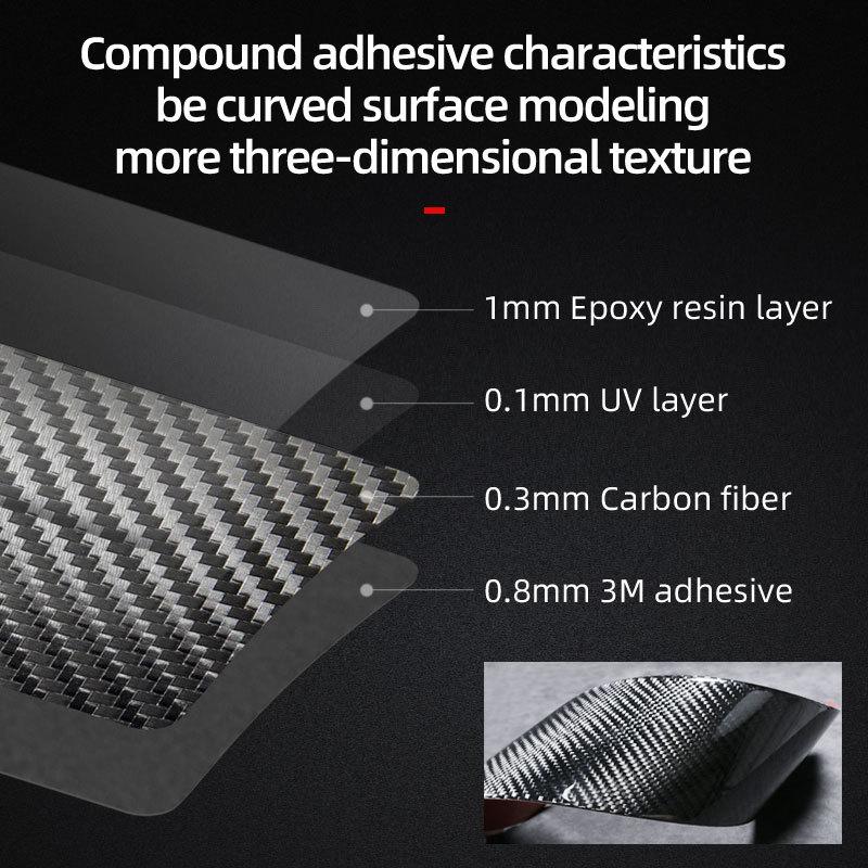 Real Carbon Fiber For Ford Mustang 2015-2022 Center Console Gear Shift Panel Trim Cover Tuning Stickers Car Interior Accessories