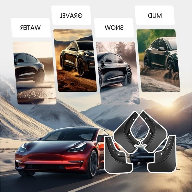 Wheel Mudguards Heavy Duty Plastic Construction Road Debris Defense Kit Automotive Exterior Accessories for Vehicle