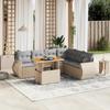 VidaXL Garden Lounge Set with Cushions 8 Pcs, Patio Sofas, Patio Furniture Set, Outdoor Furniture, Beige 3272312