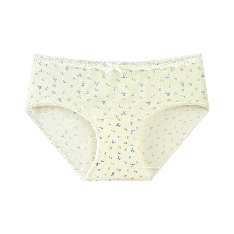 Women's Spring and Autumn 10A Antibacterial Extended Cotton Crotch Skin Friendly Breathable Briefs