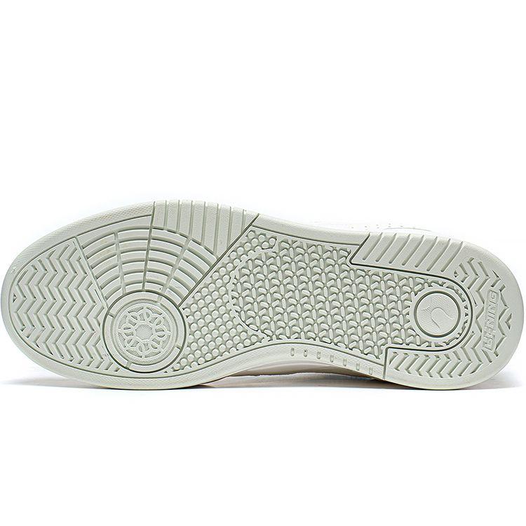 LiNing Moon White Thick Sole Height Increasing Shock Absorbing Non-Slip Wear-Resistant Low-Top Sports Casual Shoes Women Sneaker Green AGCS252-8