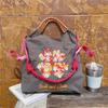 Japanese Four-Leaf Clover Embroidered Ball Chain Shoulder Bag - Trendy, Large-Capacity, Niche Commuter Style