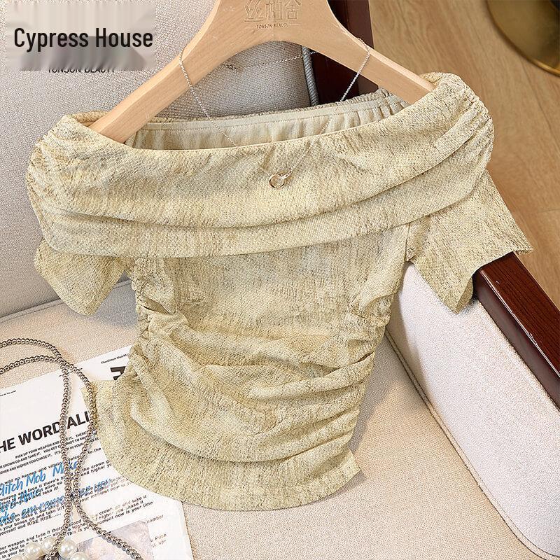 Women s Slim Fit Off-Shoulder Short Sleeve Top XL