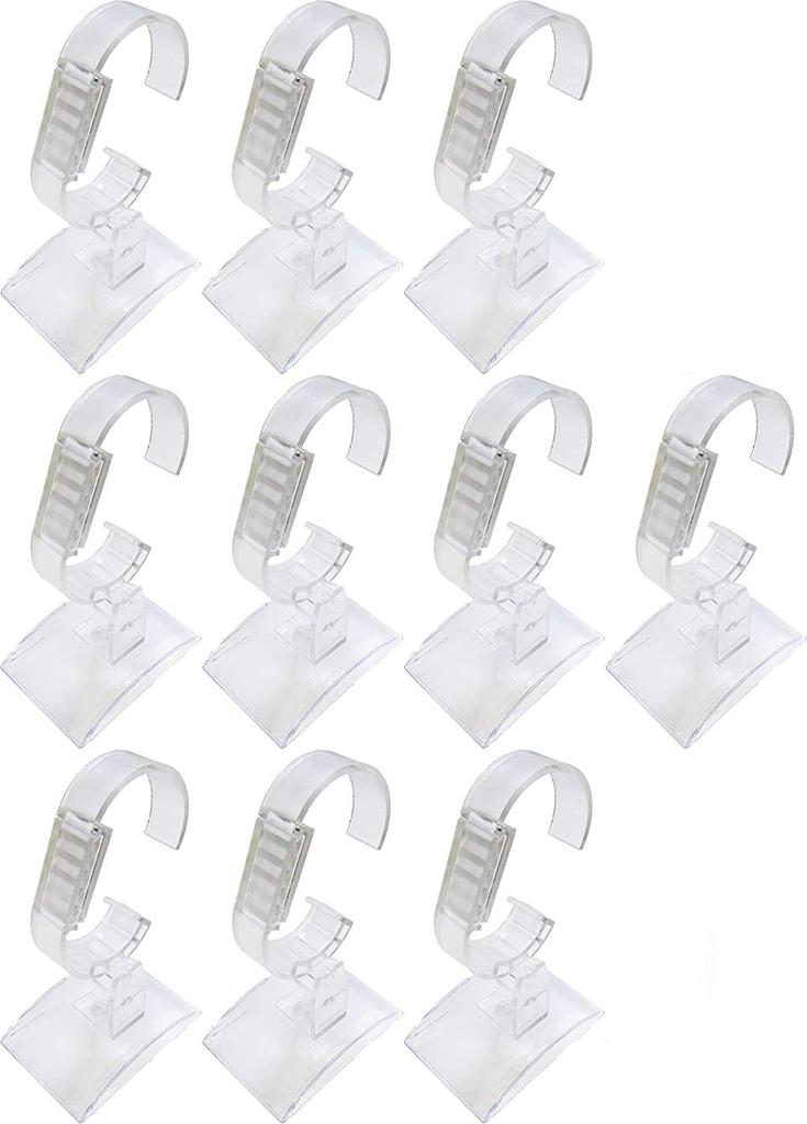 Mind Watch Watch Display Stand, Stable Stand for Watches, Adjustable, Clear Transparent (Set of 10)