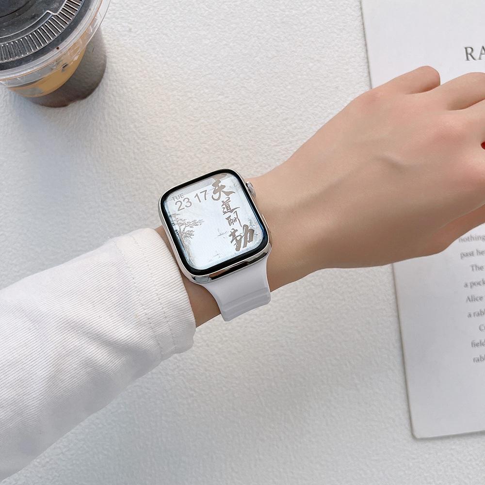 For Fitbit Versa 4 / Sense 2 Resin Watch Band Strap Adjustable Bracelet with Stainless Steel Buckle