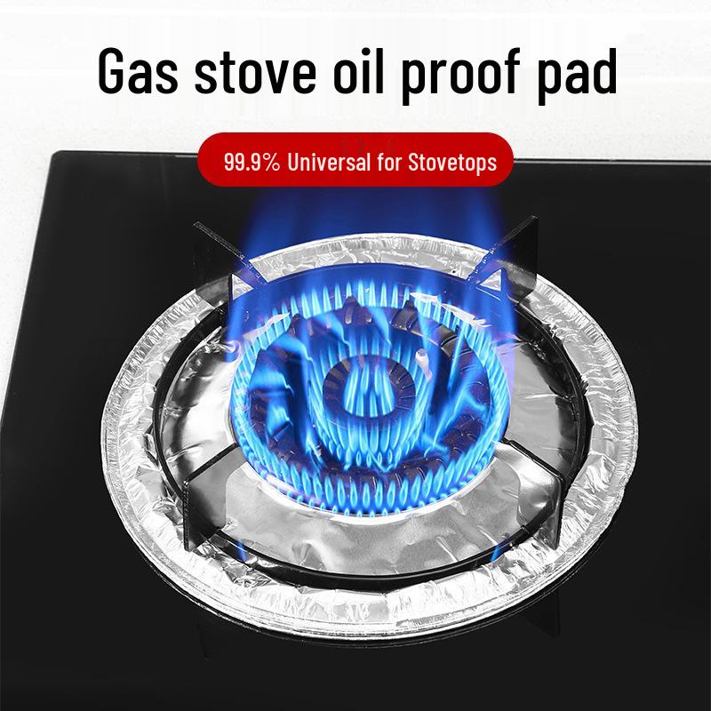 Gas Stove Oil-Resistant Foil Pad - Protective Cover for Stovetop Cleanliness