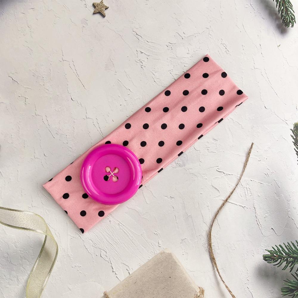 Colorful Elastic Hairband Vintage Style Polka Dot Headband New Retro Headband 2