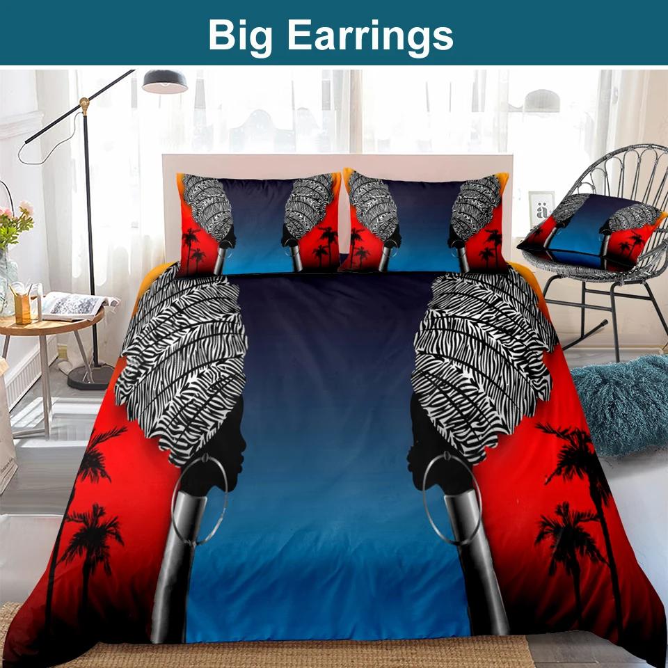 African Print Bedding Sets Bed Sets Duvet Cover Set Pillow Covers Luxury Bohemia Decoration Textile Bohemian Style NO Bed Sheet