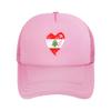 Lebanon Flag Heart Casquette  Unisex Outdoor Hats  Adjustable Snapback Hat Casual Baseball Caps
