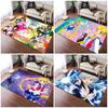 Anime Sailor Moon Stars Group Area Rug, Colorful Magical Girl Non Slip Floor Carpet