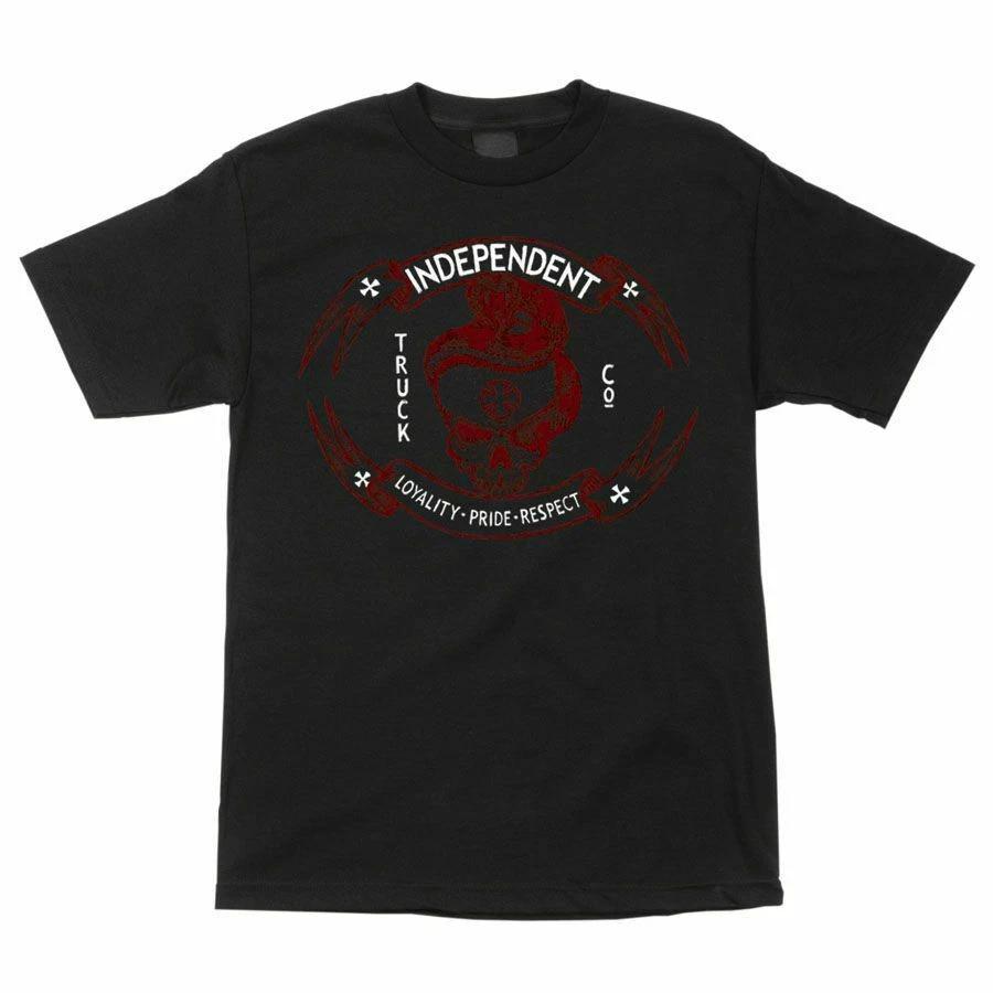 Independent Trucks LPR SKULL Skateboard T Shirt BLACK XS