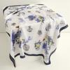 Blue and white porcelain plain silk scarf sunscreen shawl national style fashion scarf imitation silk 71cm square scarf professional scarf women
