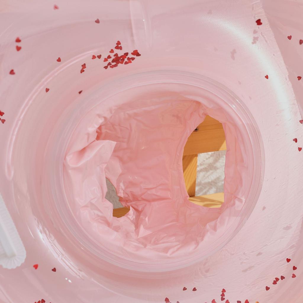 Love Heart Shape Swimming Rings Toy Inflatable Swim Rings Swimming Pool Float Rings Swimming Hoop Inflatable Pool Float