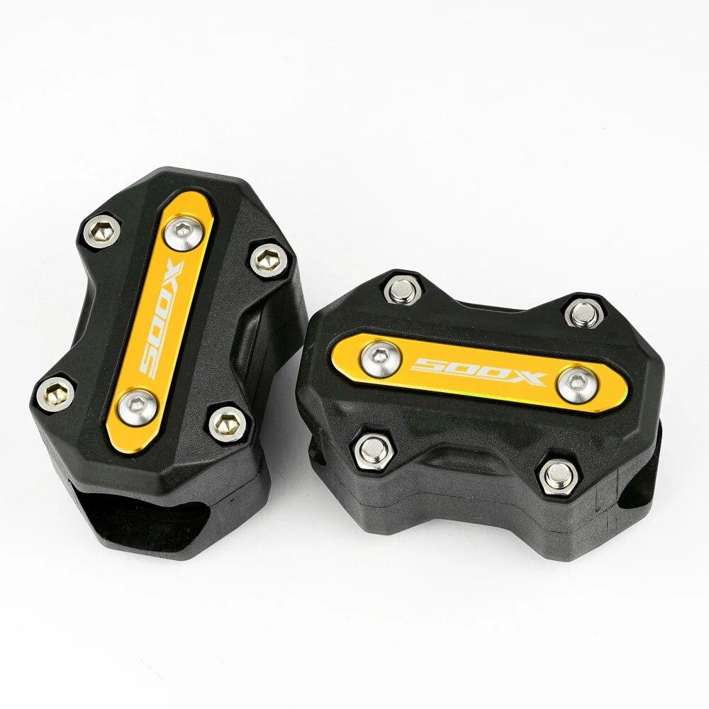 Fits For Honda CB500X CB500F NC750X NC 750X all year Motorcycle Engine Guard Bumper Protector Decorative Block With Laser LOGO