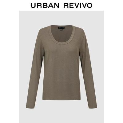 UR 2026 Spring Women's Basic Round Neck T-Shirt