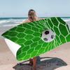 Fußballfeld Strandtücher - Mikrofaser, Schnelltrocknend, Waschbar, Strand Camping - Fußball-Enthusiasten Sport-Badetücher, Geschenke