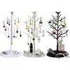Tree Shape Jewelry Holder for Jewelry Storage - White Velvet Organizer with Branch Design for Necklaces and Earrings