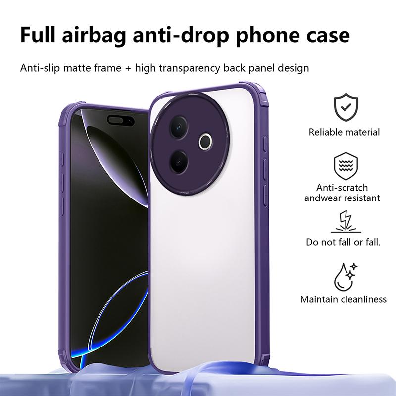 For Vivo Y39 5G New Transparent Armor Shockproof Case For Vivo Y33S Y33T Camera Lens Protective Cover For Vivo V30G Clear Cases