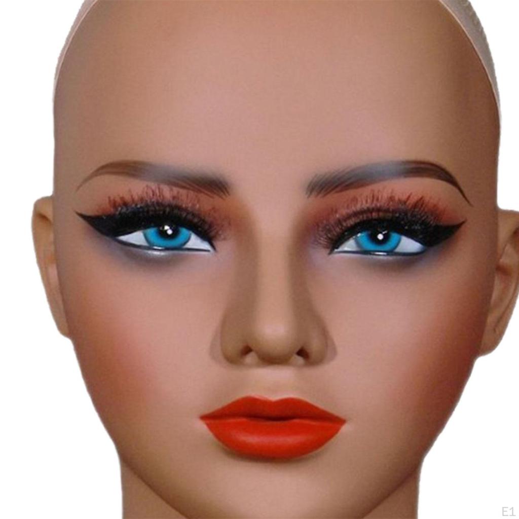 Mannequin Head Model, Wig Display Holder ,Hair Stand Retail Storage Rack, Tabletop Multipurpose Hair