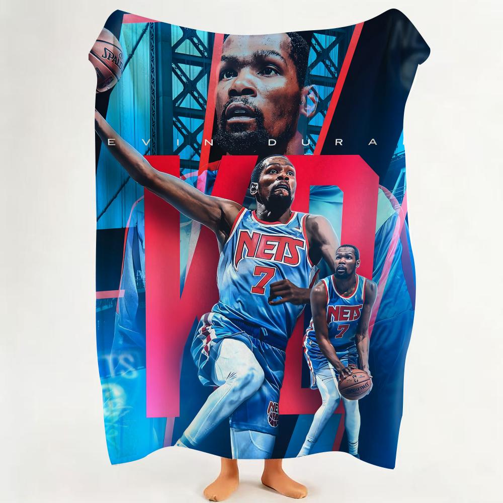Athlete K Kevin D Durant Throw Flannel Throw Blanket Suitable for Sofa Living Room Bedroom